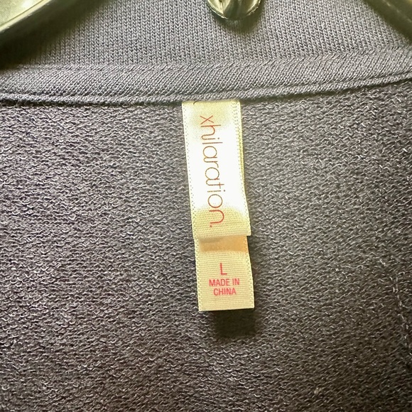 Xhilaration navy blue one button knit blazer Large - Picture 4 of 10